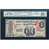 Image 1 : First Charter 1875 $1 North Providence, RI CH# 856 National Note PMG Ch. VF 35EPQ