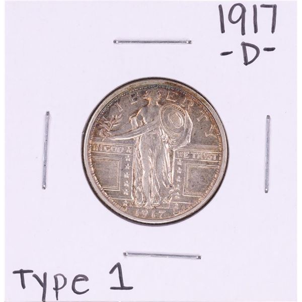 1917-D Type 1 Standing Liberty Quarter Coin