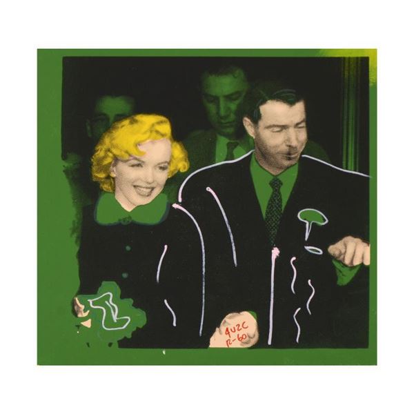 Ringo Daniel Funes "Mr. and Mrs. DiMaggio" Original Mixed Media on Canvas