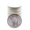 Image 1 : Roll of (20) Brilliant Uncirculated 1923 $1 Peace Silver Dollar Coins
