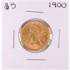 Image 1 : 1900 $5 Liberty Head Half Eagle Gold Coin