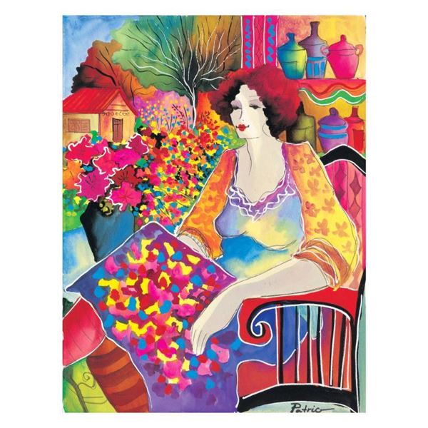 Patricia Govezensky "Lady With Flower View" Limited Edition Giclee