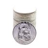 Image 1 : Roll of (20) Brilliant Uncirculated 1955 Franklin Half Dollar Coins