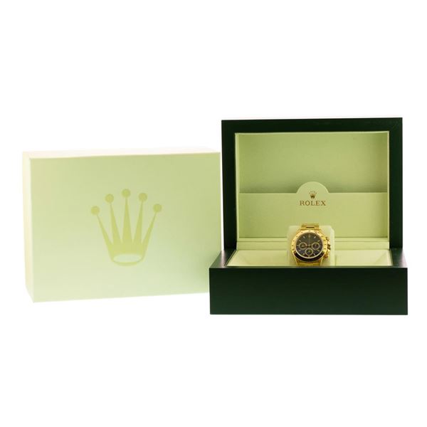 Men's Rolex 18KT Yellow Gold Daytona Wristwatch with Zenith Movement 16528