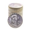 Image 1 : Roll of (20) Brilliant Uncirculated 1963 Franklin Half Dollar Coins