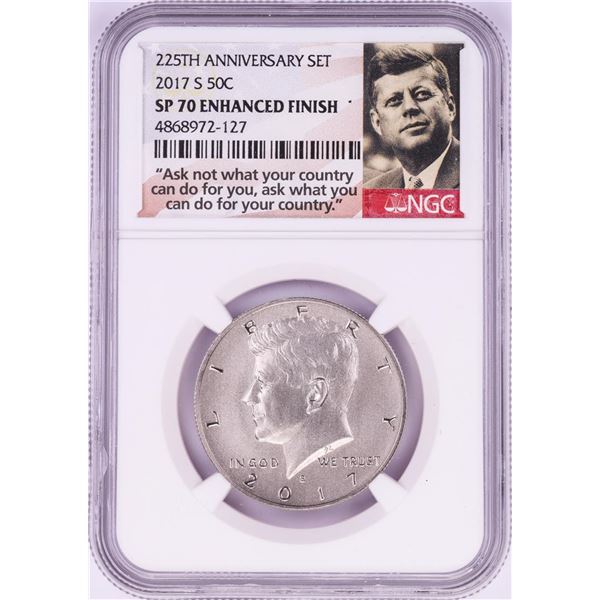 2017-S Proof Kennedy Half Dollar Coin NGC SP70 Enhanced Finish