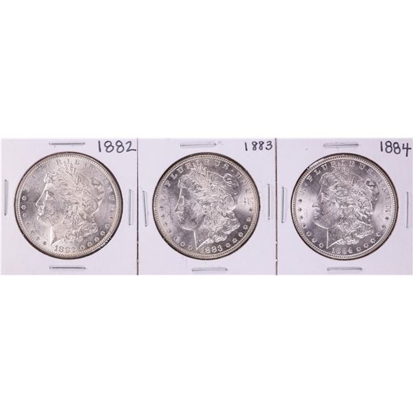 Lot of 1882-1884 $1 Morgan Silver Dollar Coins