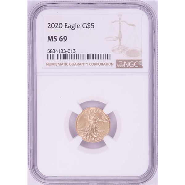 2020 $5 American Gold Eagle Coin NGC MS69