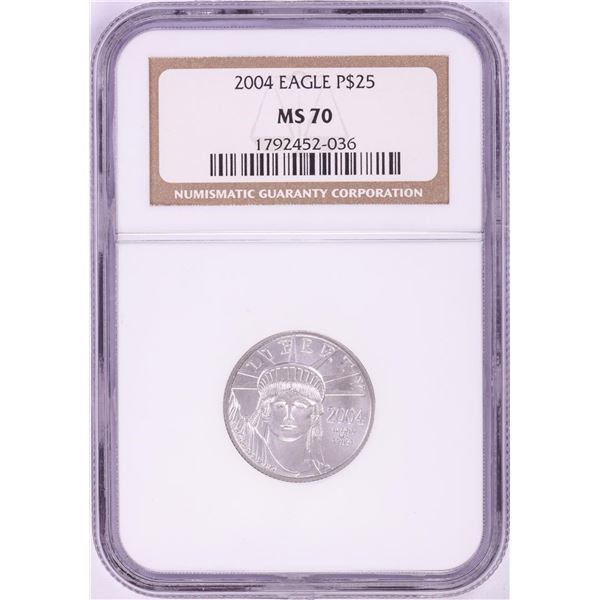 2004 $25 Platinum American Eagle Coin NGC MS70