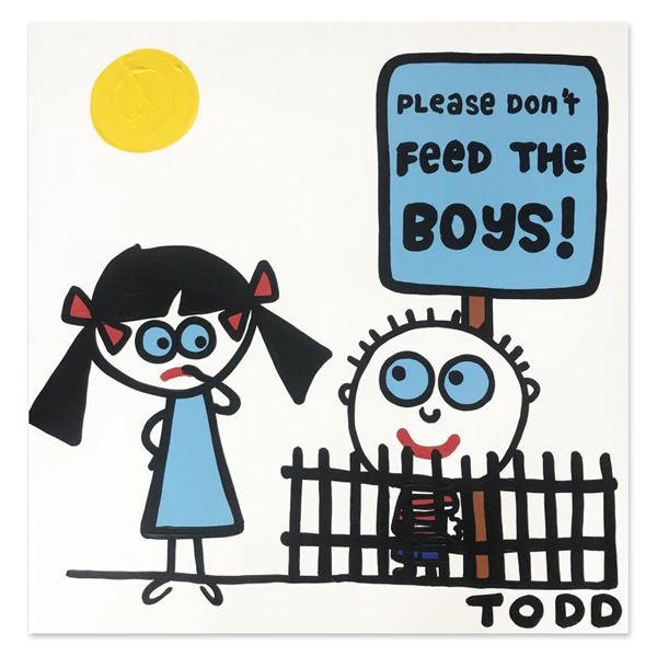 Goldman "Don't Feed the Boys" Original Acrylic on Canvas