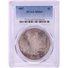 Image 1 : 1887 $1 Morgan Silver Dollar Coin PCGS MS64 Nice Toning