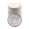 Image 2 : Roll of (20) Brilliant Uncirculated 1955 Franklin Half Dollar Coins