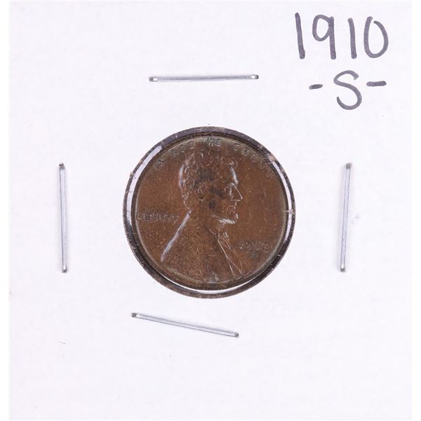 1910-S Lincoln Wheat Cent Coin
