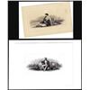 Image 1 : Lot of (2) 1800's Vignette from Original Proof Plates
