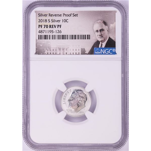 2018-S Reverse Proof Roosevelt Dime Silver Coin NGC PF70 Rev PF