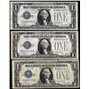 Image 1 : Lot of (3) 1928A $1 Funnyback Silver Certificate Notes