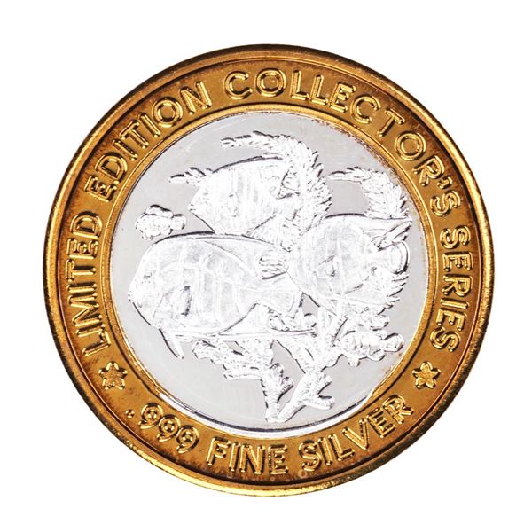 .999 Silver Players Island Maryland Heights, MO $10 Limited Edition Casino Gaming Token