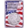 Image 1 : 2019-W $1 Proof American Silver Eagle Coin NGC PF70 Ultra Cameo Independence Day Flag