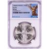 Image 1 : 1984Mo Mexico 1 Onza Libertad Silver Coin NGC MS66