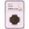 Image 1 : 1849 Braided Hair Large Cent Coin NGC XF45BN