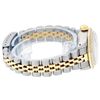 Image 4 : Rolex Ladies Two Tone Steel & Gold Pink MOP Emerald String Diamond Datejust Wristwatch