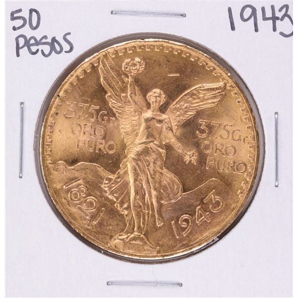 1943 Mexico 50 Pesos Gold Coin