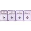Image 1 : Lot of 1961-1964 Roosevelt Dime Coins NGC MS65
