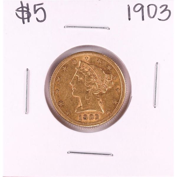 1903 $5 Liberty Head Half Eagle Gold Coin