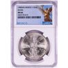 Image 1 : 1985Mo Mexico 1 Onza Libertad Silver Coin NGC MS66