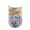 Image 1 : Roll of (20) Brilliant Uncirculated 1964-D Kennedy Half Dollar Coins