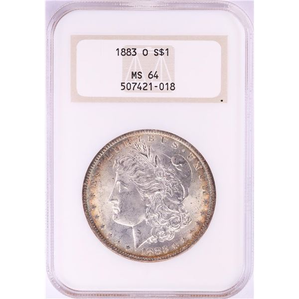 1883-O $1 Morgan Silver Dollar Coin NGC MS64 Old Holder