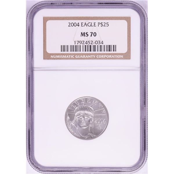 2004 $25 Platinum American Eagle Coin NGC MS70