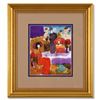 Image 1 : Moshe Leider Original Watercolor in Custom Frame