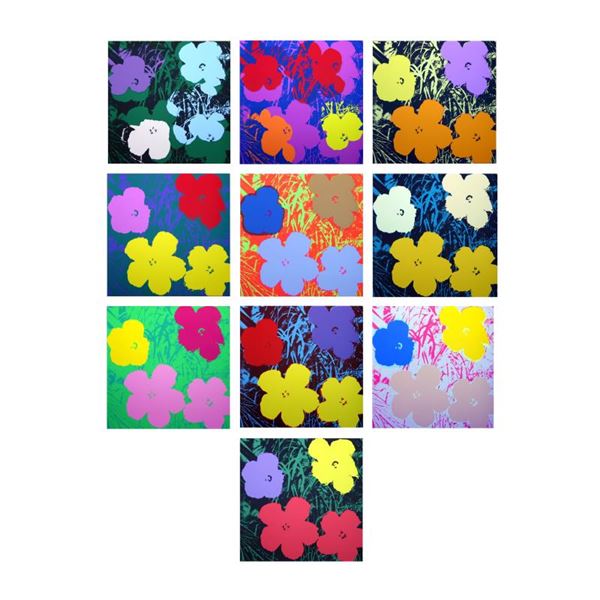 Andy Warhol "Flowers Portfolio" Print Serigraph on Paper