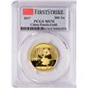 Image 1 : 2017 China 200 Yuan Gold Panda Coin PCGS MS70 First Strike