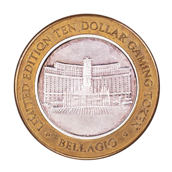 .999 Fine Silver Bellagio Las Vegas, NV $10 Limited Edition Gaming Token