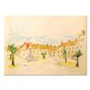 Image 1 : Ensrud "Village of Puligny-Montrachet, Burgundy" Original Pastel on Paper