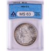 Image 1 : 1904-O $1 Morgan Silver Dollar Coin ANACS MS63