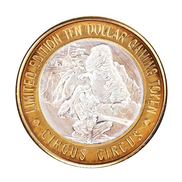 .999 Fine Silver Circus Circus Las Vegas, Nevada $10 Limited Edition Gaming Token