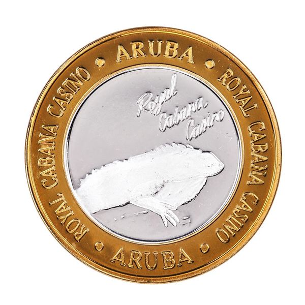 .999 Silver Royal Cabana Casino Aruba $10 Limited Edition Gaming Token