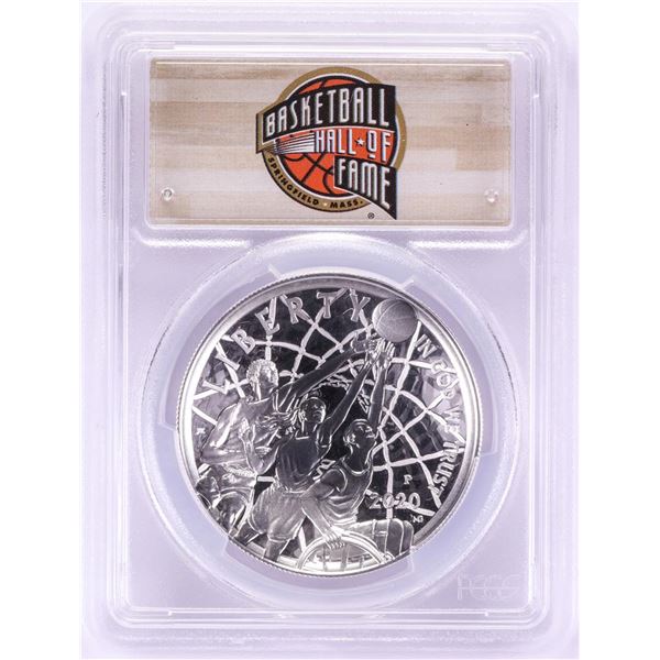 2020-P $1 Basketball Hall of Fame Silver Dollar Coin PCGS PR70DCAM First Day of Issue