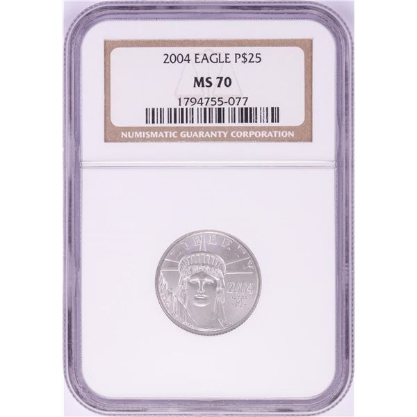 2004 $25 Platinum American Eagle Coin NGC MS70