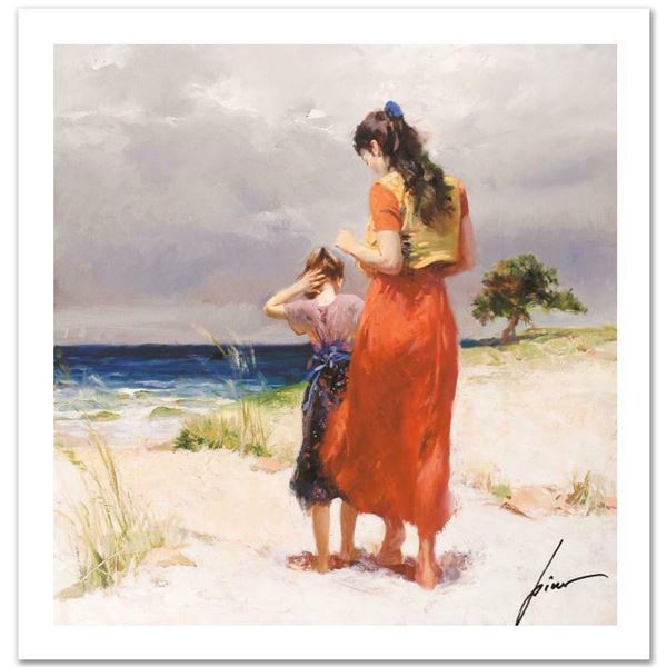 Pino (1939-2010)  Beach Walk  Limited Edition Giclee