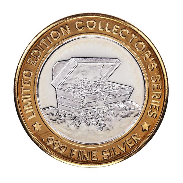 .999 Fine Silver Treasure Bay Casino Biloxi, MS $10 Limited Edition Gaming Token