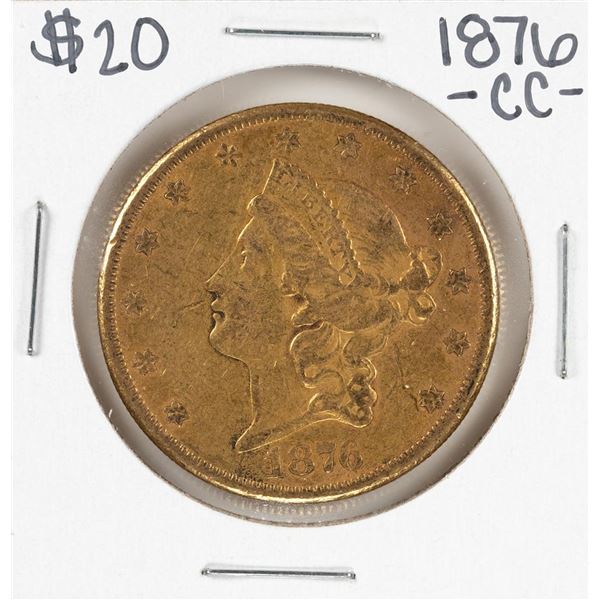 1876-CC $20 Liberty Head Double Eagle Gold Coin