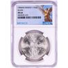 Image 1 : 1984Mo Mexico 1 Onza Libertad Silver Coin NGC MS66