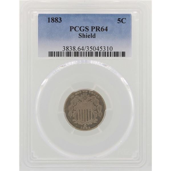 1883 Shield Nickel Proof Coin PCGS PR64
