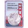 Image 1 : 2018-S $1 Proof American Silver Eagle Coin NGC PF69 Ultra Cameo Bridge Core