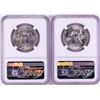 Image 2 : Lot of 1958 & 1958-D Franklin Half Dollar Coins NGC MS63
