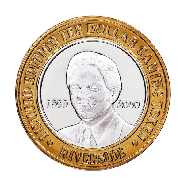 .999 Silver Riverside Resort Casino Laughlin, NV $10 Limited Edition Gaming Token